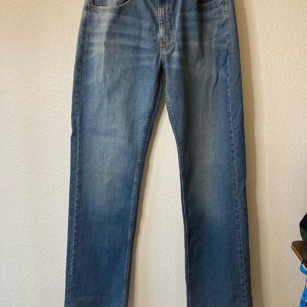 Levi Strauss Signature Gold Men's Relaxed Fit Flex Jeans W34 L36 Indigo Standard